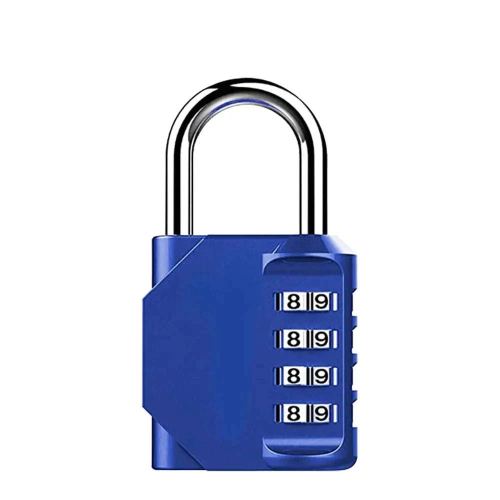 Heavy-Duty Waterproof Resettable 4-Digit Combination Lock-Silver