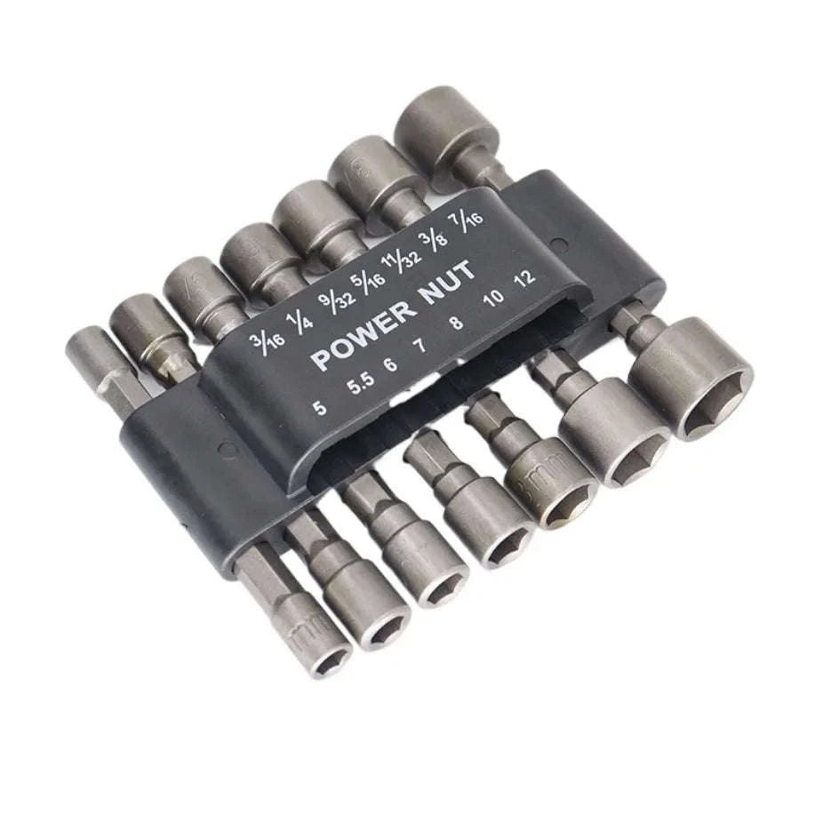 Hex Socket Nut Driver Set 5–13mm Multi-Size Wrench Bit Kit-United States / 9pcs