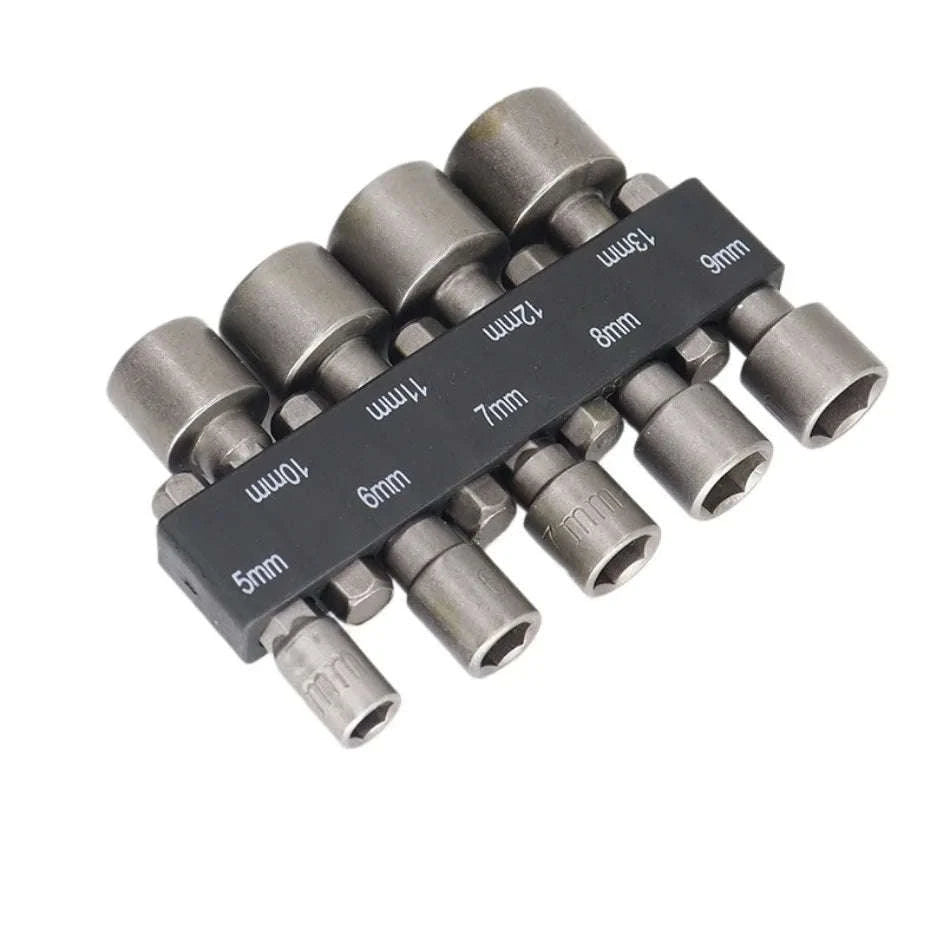 Hex Socket Nut Driver Set 5–13mm Multi-Size Wrench Bit Kit-United States / 9pcs