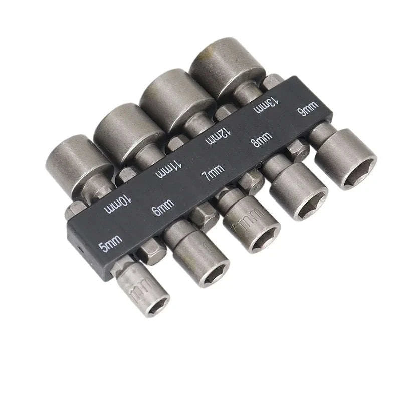 Hex Socket Nut Driver Set 5–13mm Multi-Size Wrench Bit Kit-United States / 9pcs