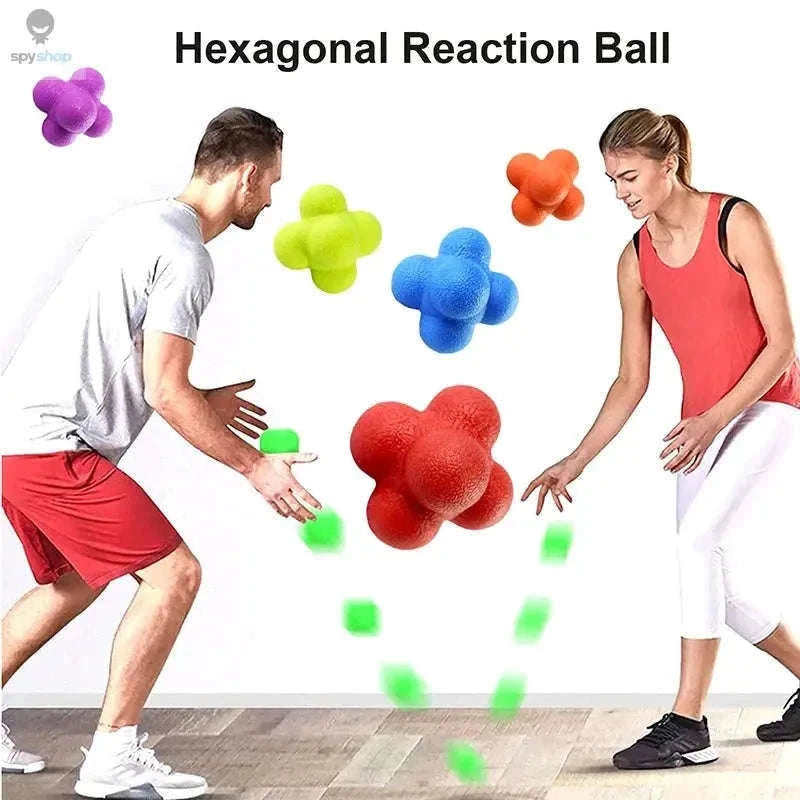 Hexagon Reaction Ball for Agility, Reflexes and Coordination-Green