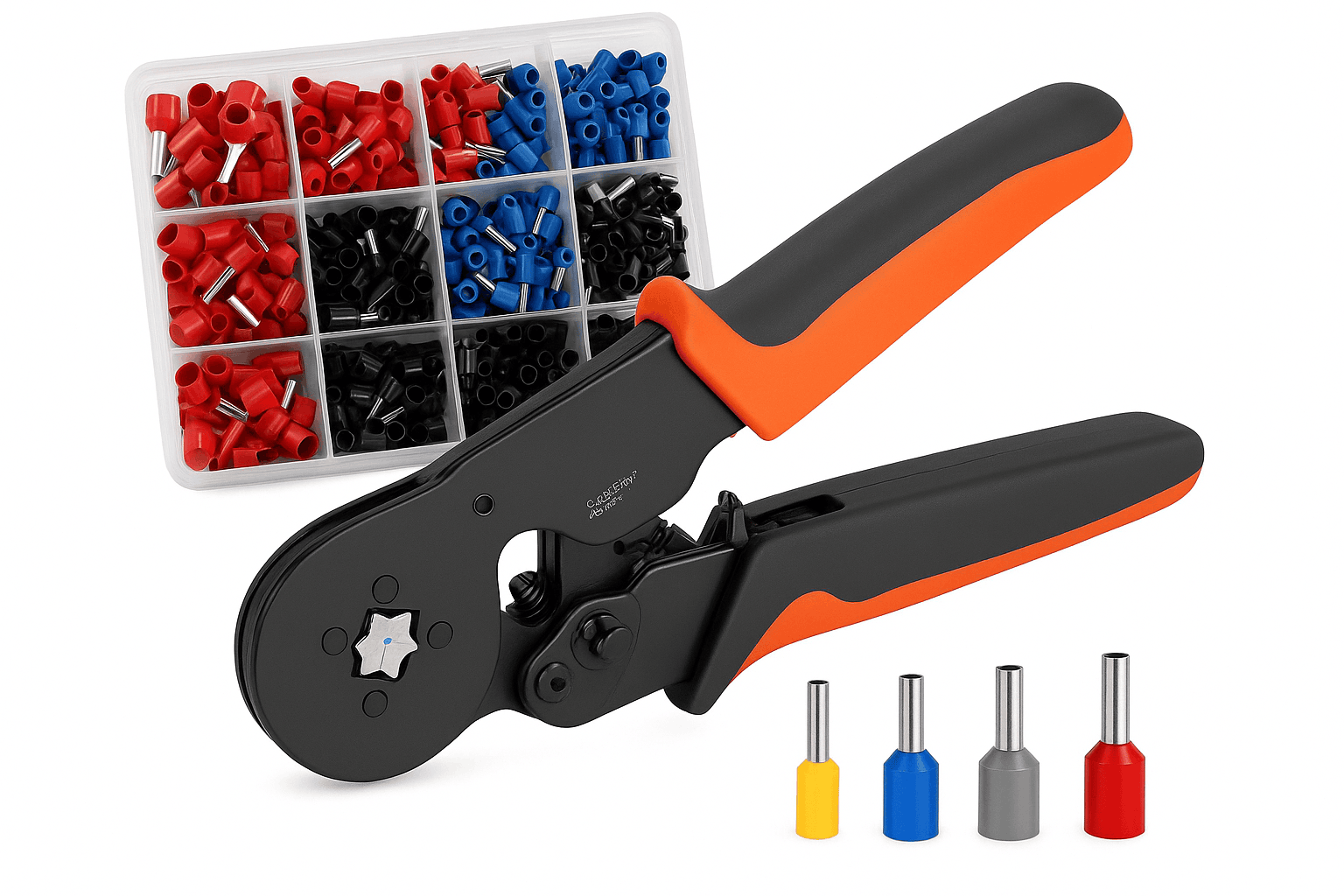 Hexagonal Ratchet Ferrule Crimping Tool Kit for Clean Terminations-HSC8 6-6A 800PCs
