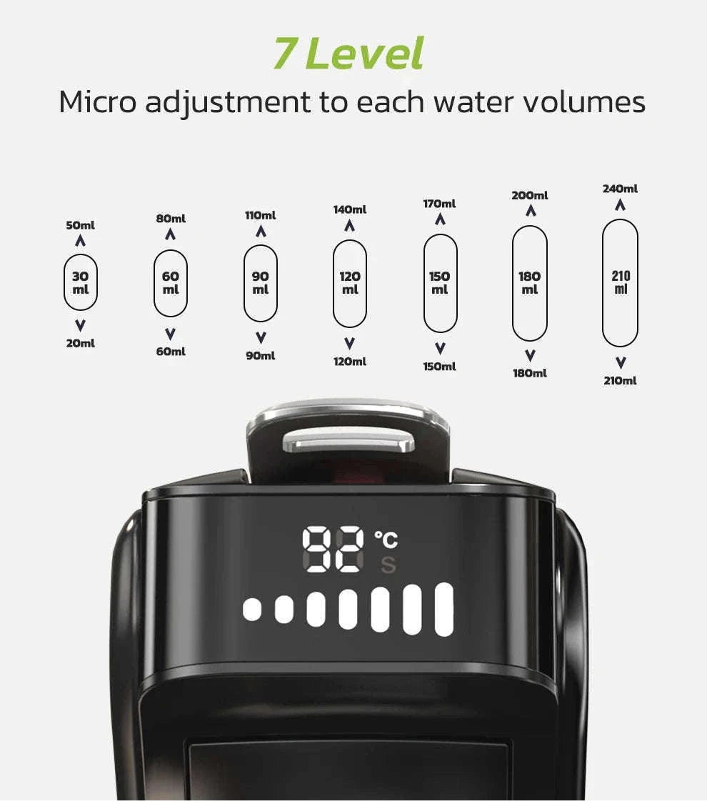 HiBREW 6-in-1 Capsule Coffee Machine for Hot & Cold Espresso-H1B M3A WH Tray / Saudi Arabia / UK