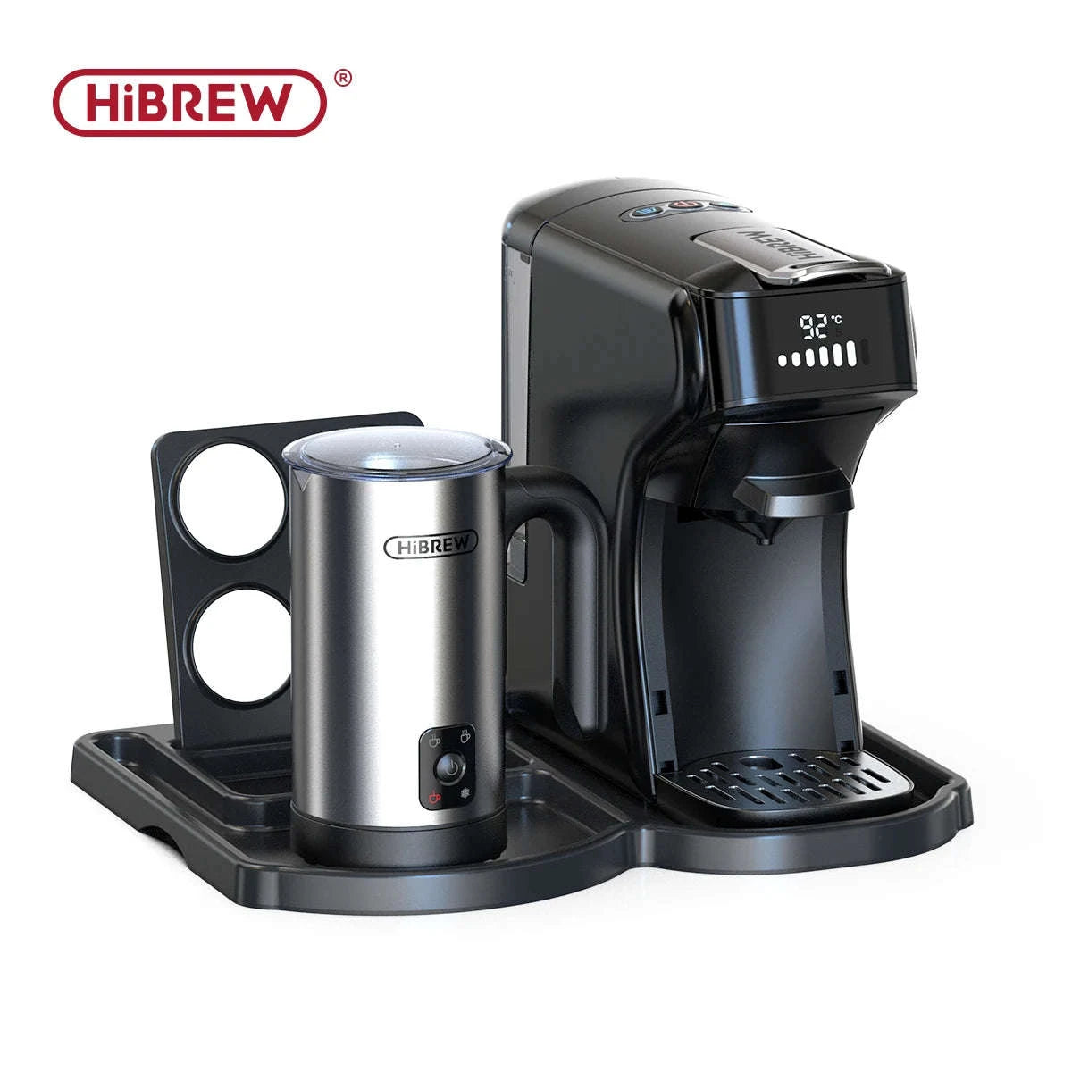 HiBREW 6‑in‑1 Capsule Coffee Machine for Hot & Cold Espresso-H1B M3A WH Tray / Saudi Arabia / UK