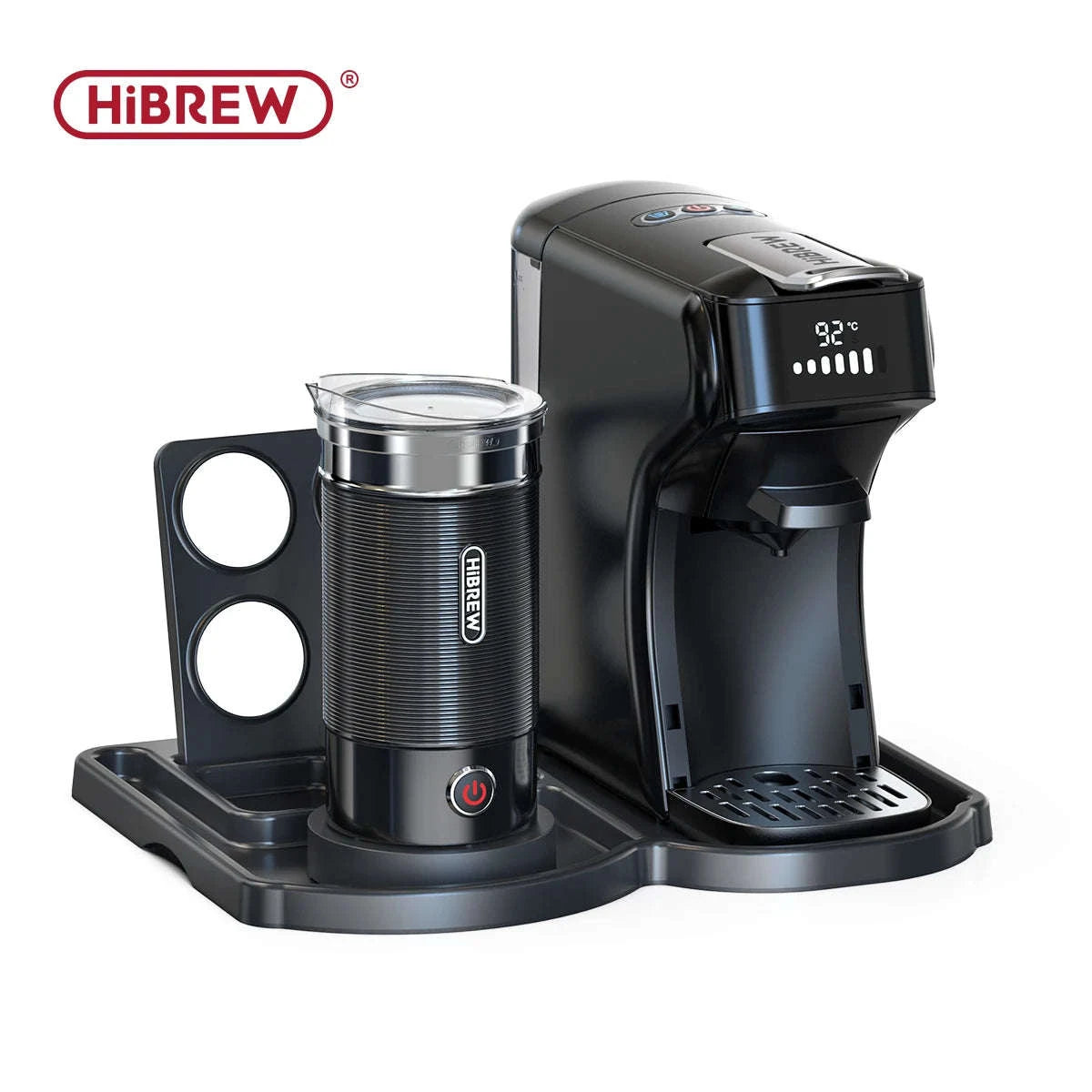 HiBREW 6‑in‑1 Capsule Coffee Machine for Hot & Cold Espresso-H1B M3A WH Tray / Saudi Arabia / UK
