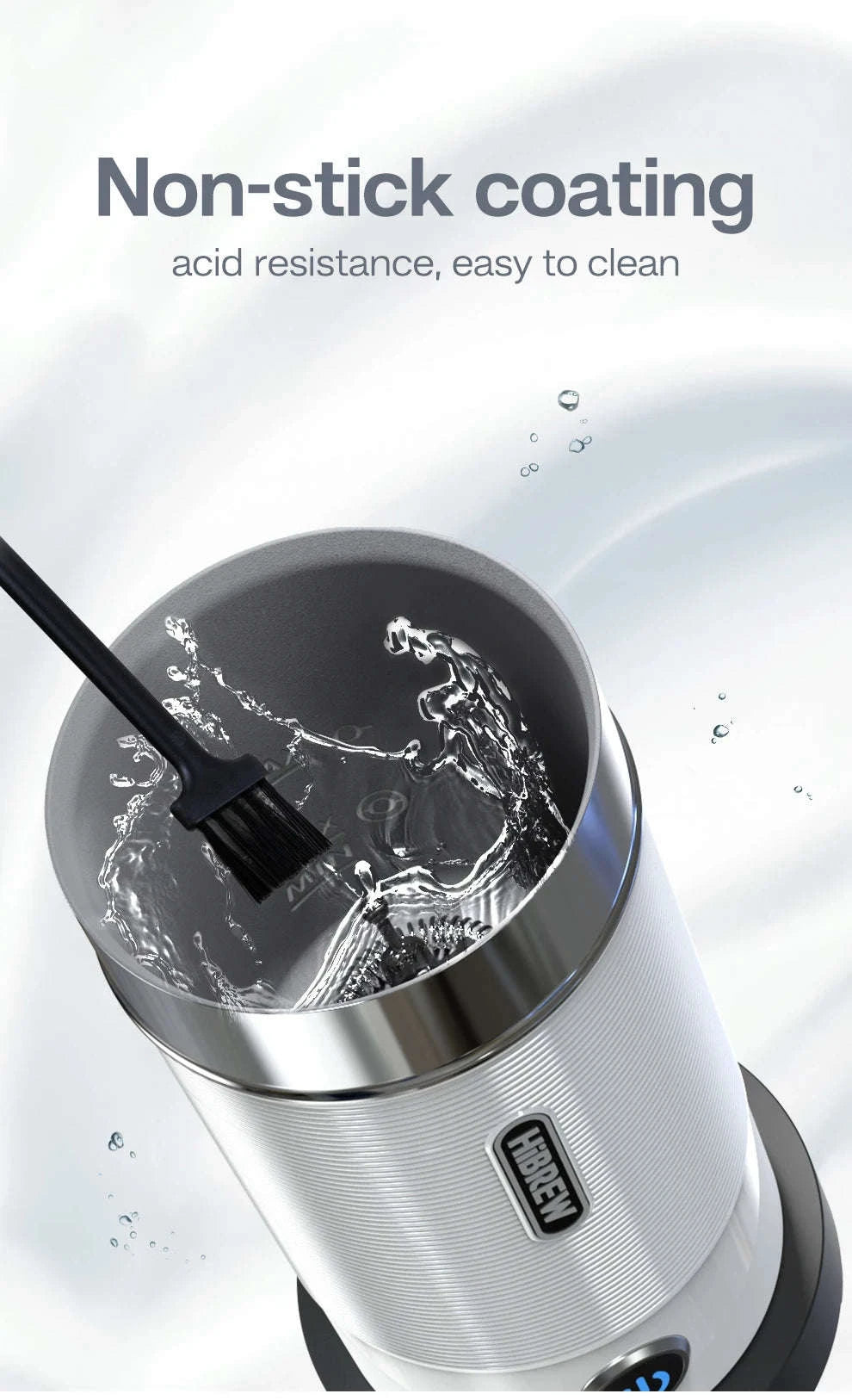 HiBREW Automatic Milk Frother and Warmer M1A-M1A WH / EU