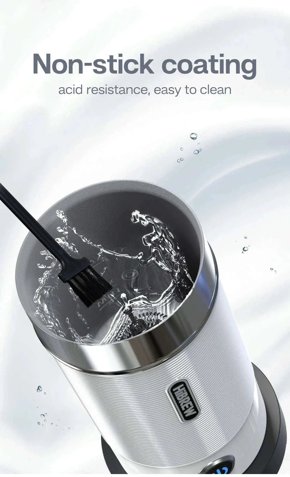 HiBREW Automatic Milk Frother and Warmer M1A-M1A WH / EU