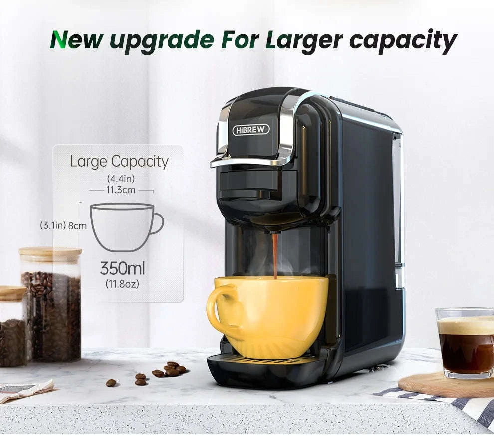 HiBREW Multiple Capsule Coffee Machine 5‑in‑1 Hot & Cold Brewing-H2B BK / spain / UK