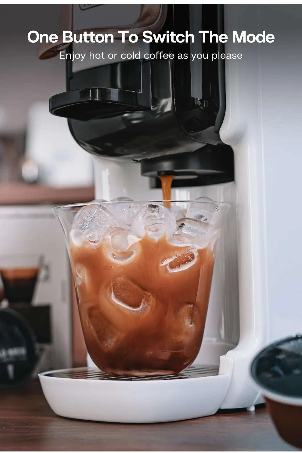 HiBREW Multiple Capsule Coffee Machine 5‑in‑1 Hot & Cold Brewing-H2B BK / spain / UK