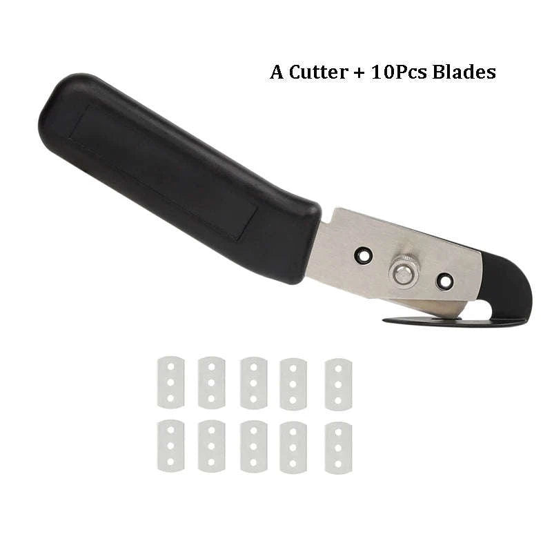 Hidden Blade Safety Utility Knife for Vinyl and Film Cutting-cutter and 2 blades