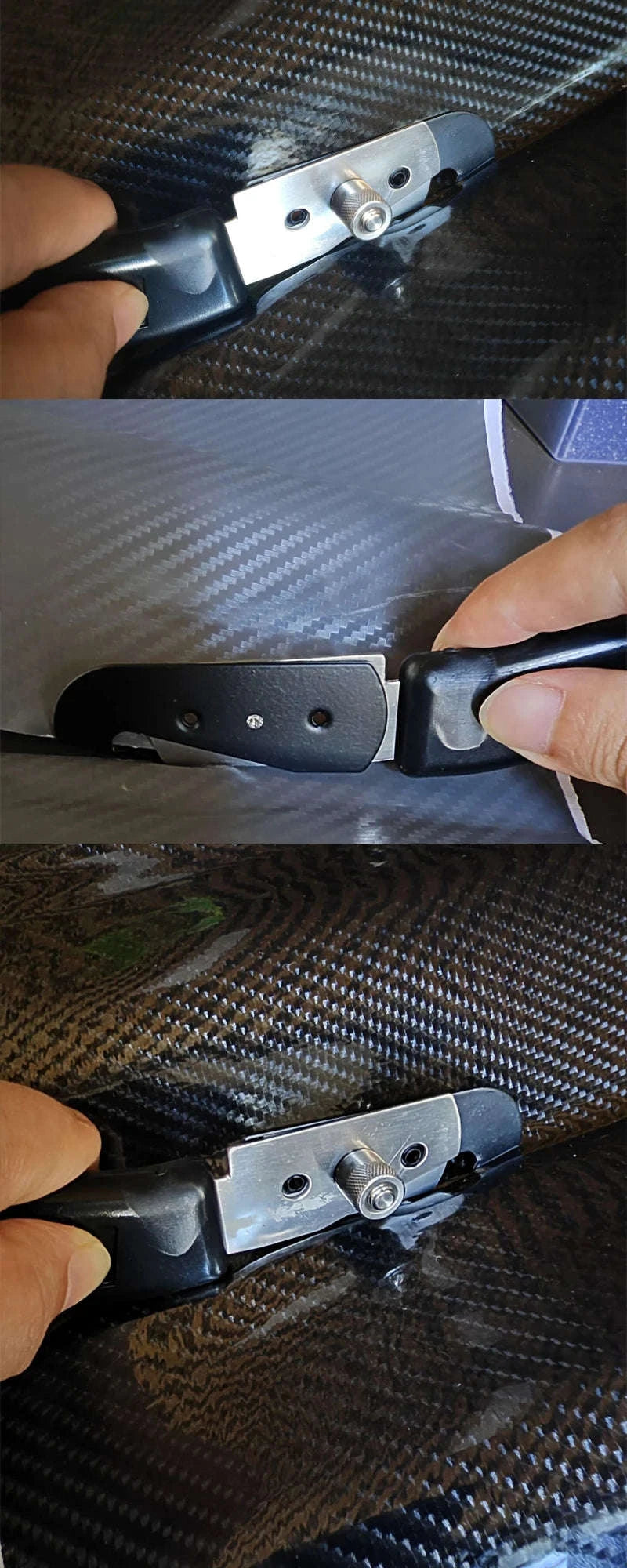 Hidden Blade Safety Utility Knife for Vinyl and Film Cutting-cutter and 2 blades