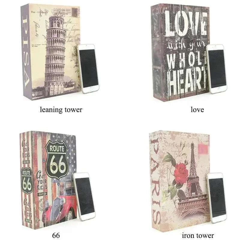 Hidden Book Safe Box with Lock for Cash, Keys & Valuables-Monroe-Password