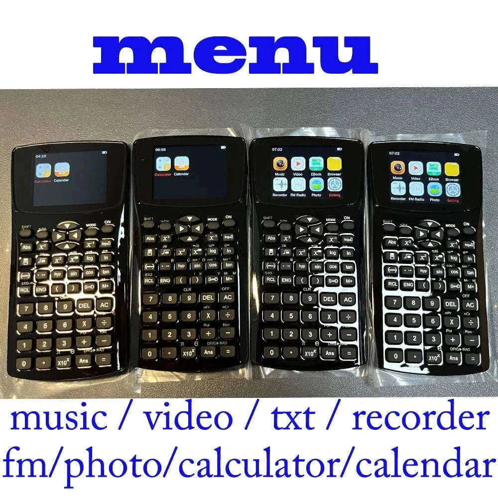 Hidden Calculator Media Player with 4GB Memory and E‑Book Reader-H888-Black / H888-4G