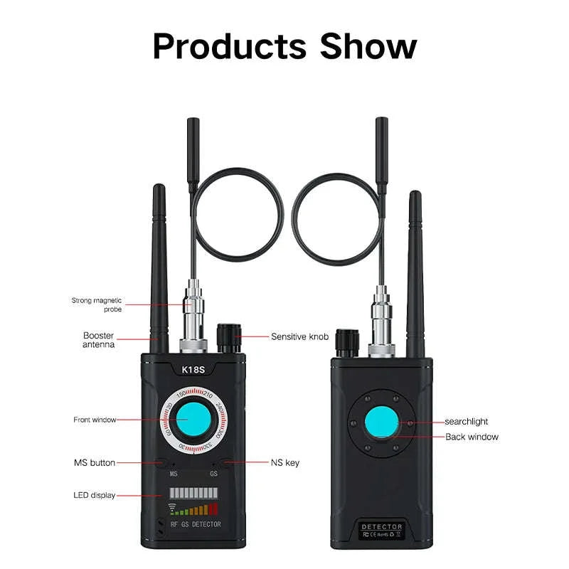 Hidden Camera Detector for Professional Privacy Protection-k18s camera detector