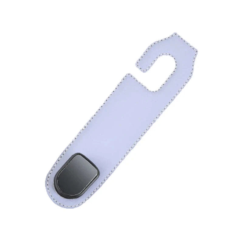 Hidden Car Back Seat Hook with Leather Cover-Beige 1pc