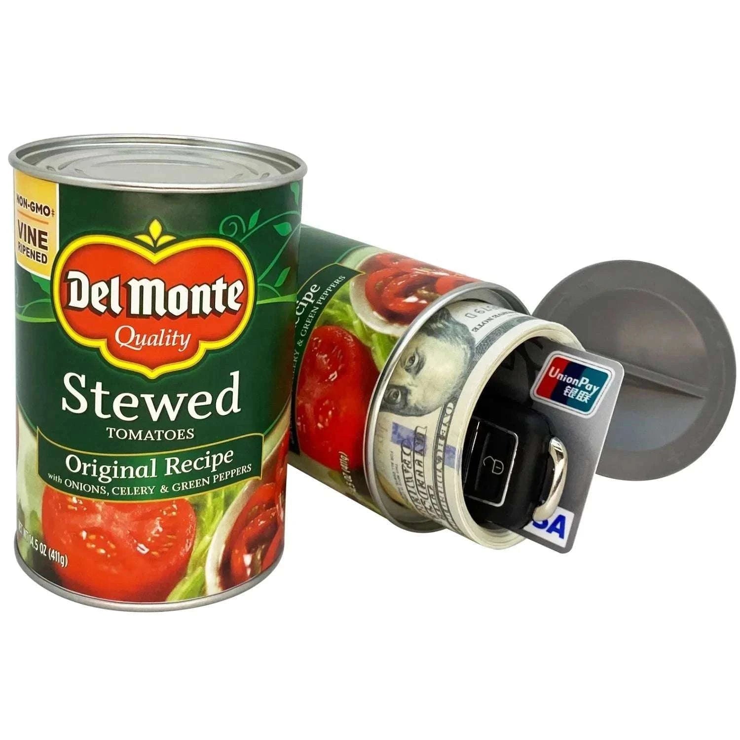 Hidden Diversion Safe Can Secret Stash for Cash & Valuables-Tomato
