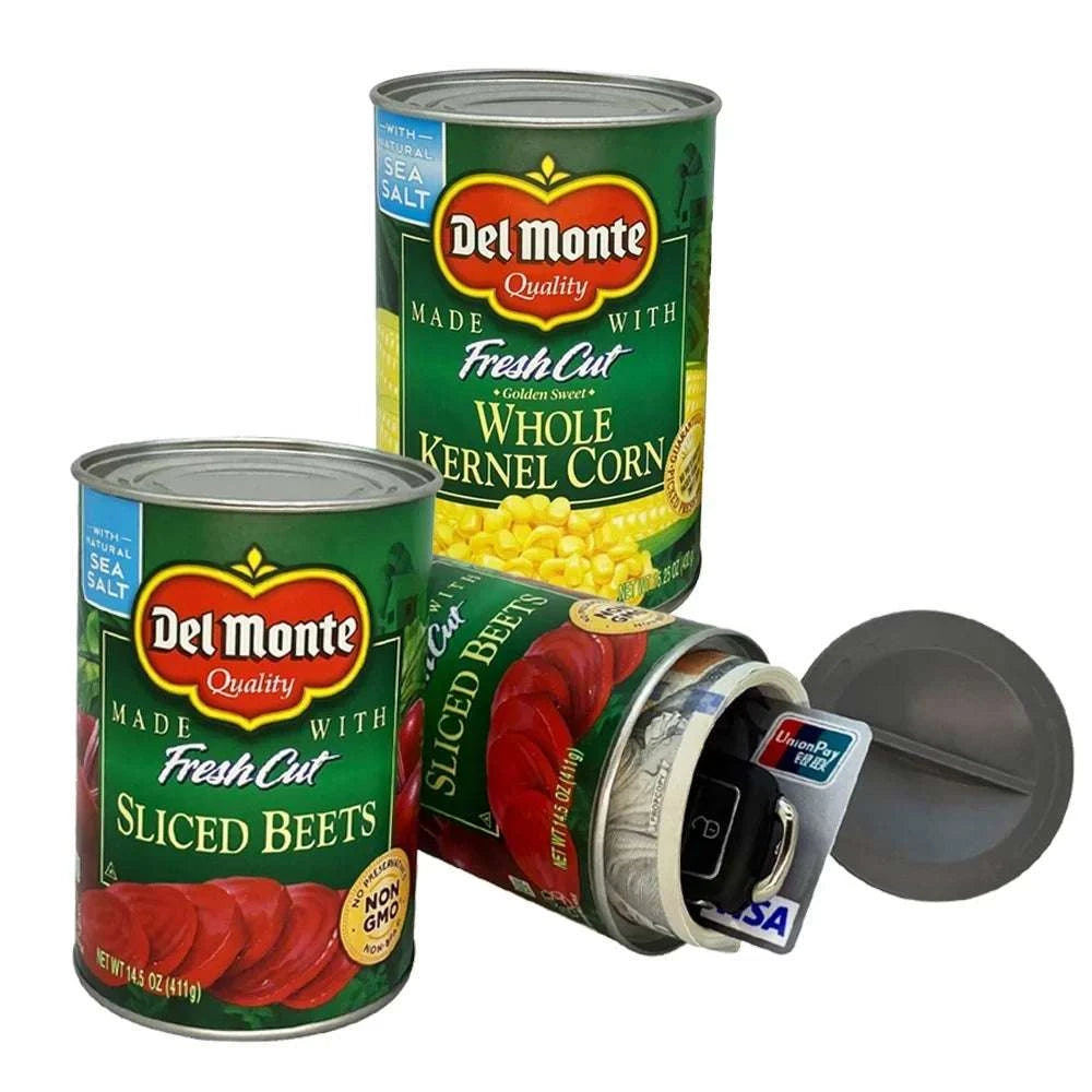 Hidden Diversion Safe Can Secret Stash for Cash & Valuables-Tomato