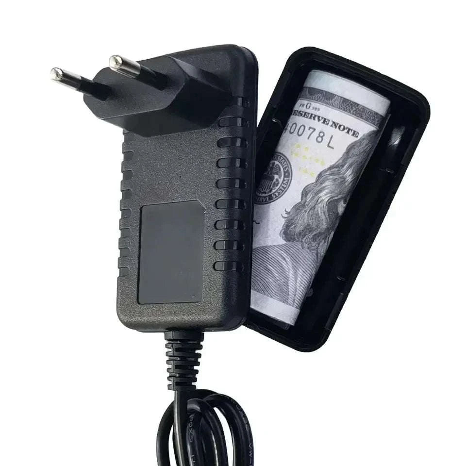 Hidden Plug Wall Safe Box for Cash, Keys & Valuables Storage-EU - Long Cable
