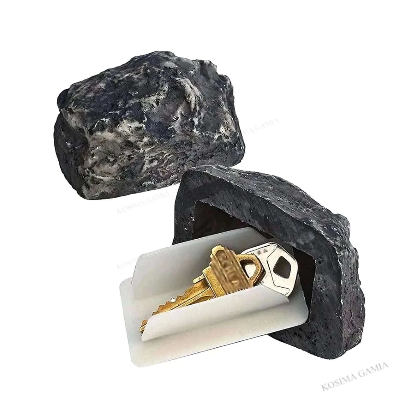 Hidden Rock Key Box for Outdoor Spare Key Storage-5Pcs