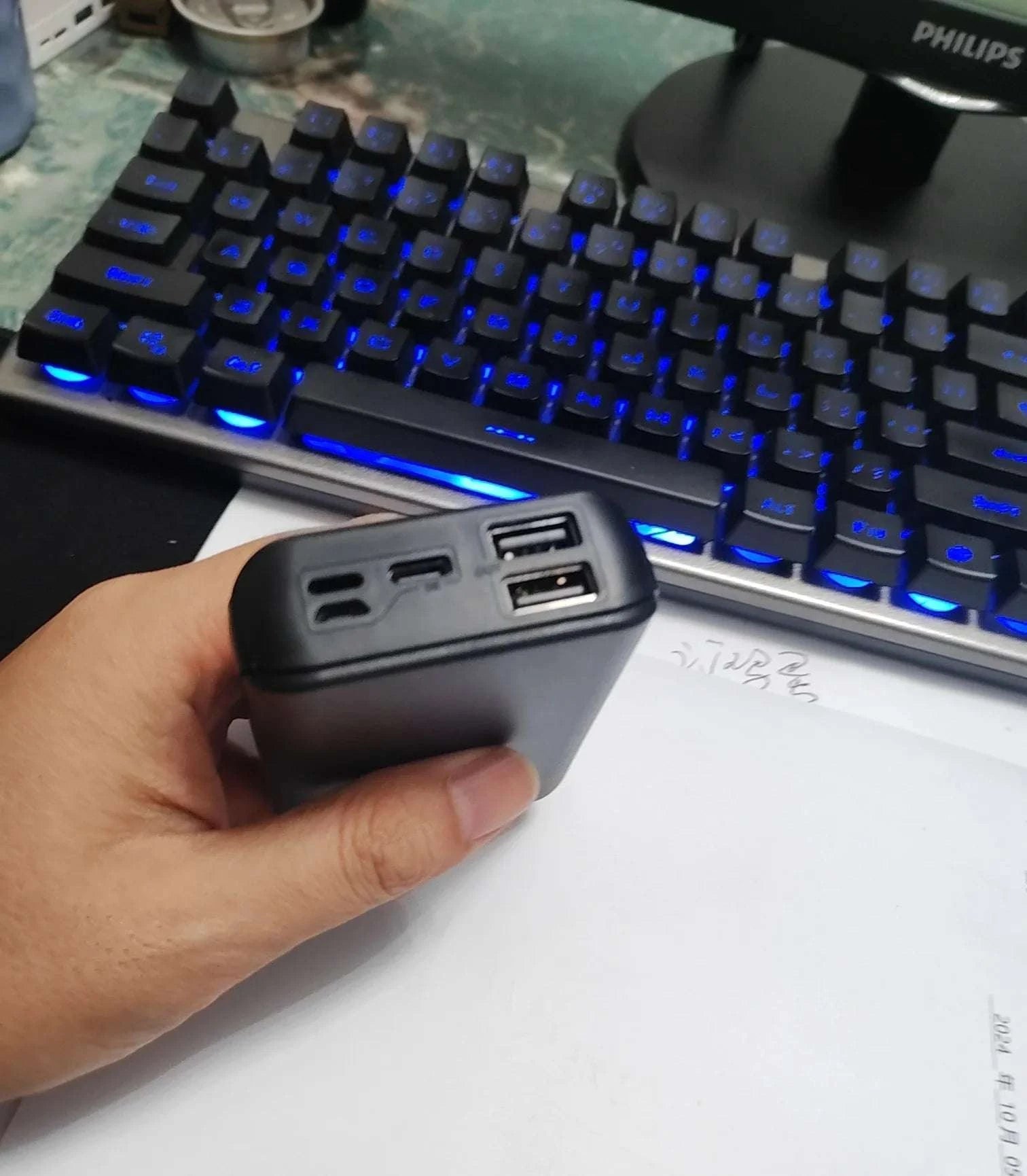 Hidden Storage Box Disguised as Power Bank or Medicine Case-A
