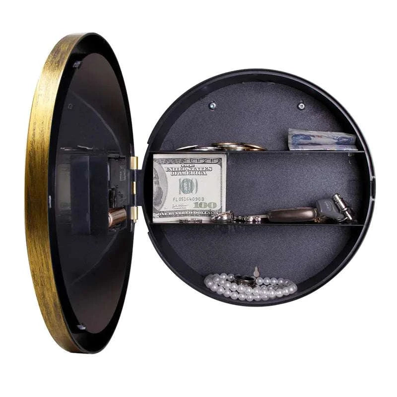 Hidden Wall Clock Safe with Secret Storage for Cash & Valuables-