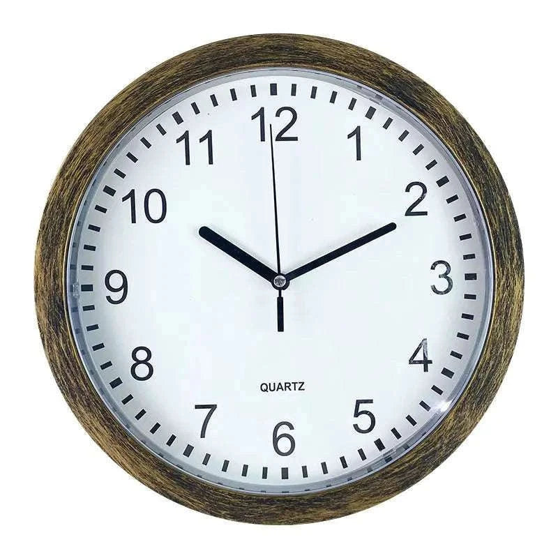 Hidden Wall Clock Safe with Secret Storage for Cash & Valuables-Vintage Gold