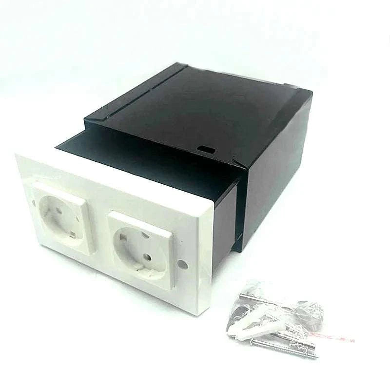 Hidden Wall Socket Safe with Secret Storage and Key Access-Default Title