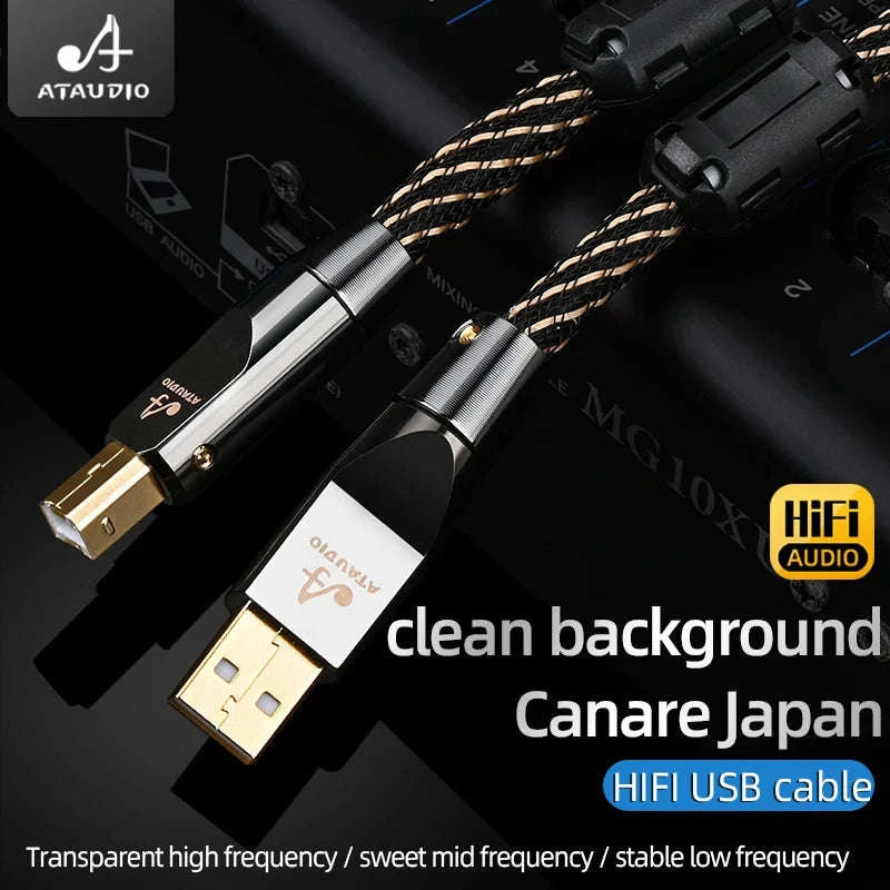 HiFi USB OTG Audio Cable Type C/A to Type B for DAC and Sound Card-1.5m / Upgraded A-C