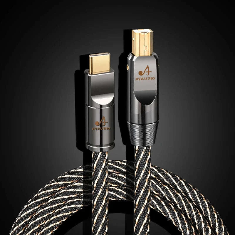 HiFi USB OTG Audio Cable Type C/A to Type B for DAC and Sound Card-1.5m / Upgraded A-C