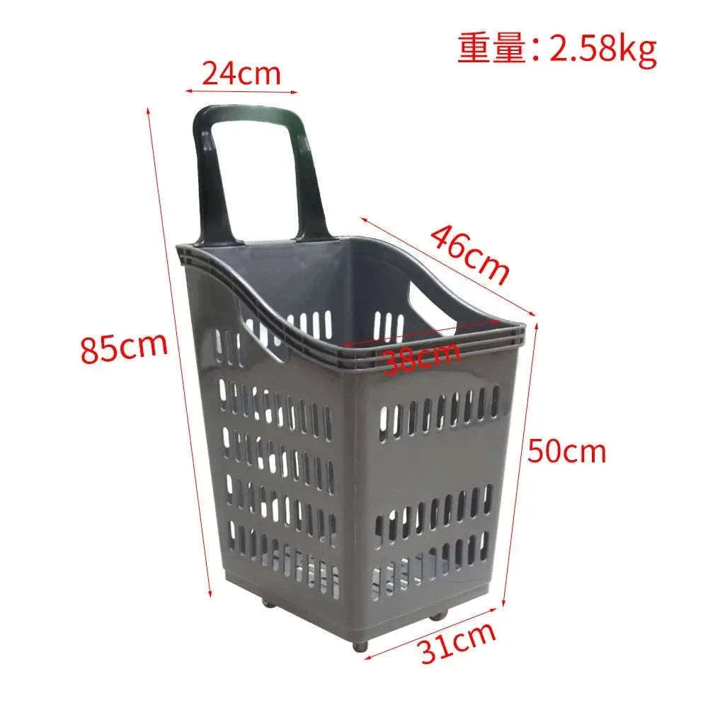 High Back Shopping Trolley Basket-10 high-backed baske