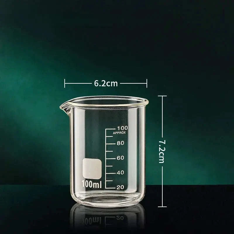 High Borosilicate Glass Measuring Cup – Precision, Heat Resistance, Versatile Use-50ml