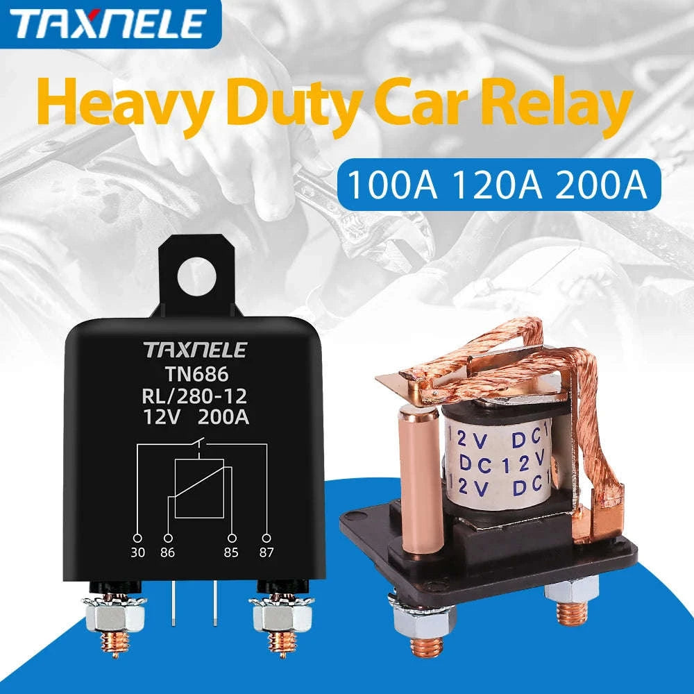 High Current Automotive Start Relay 100A–200A-24V / 200A