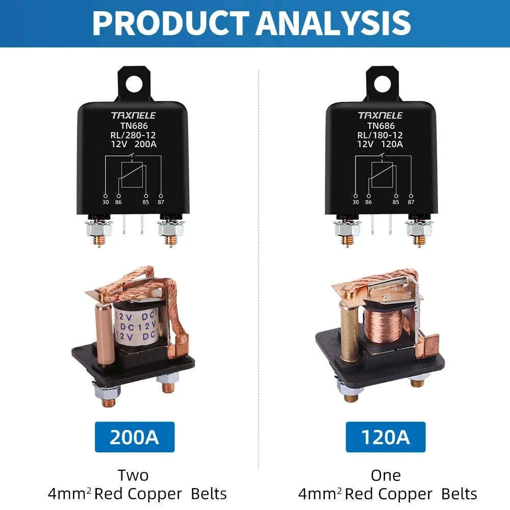 High Current Automotive Start Relay 100A–200A for Reliable Starting-24V / 200A