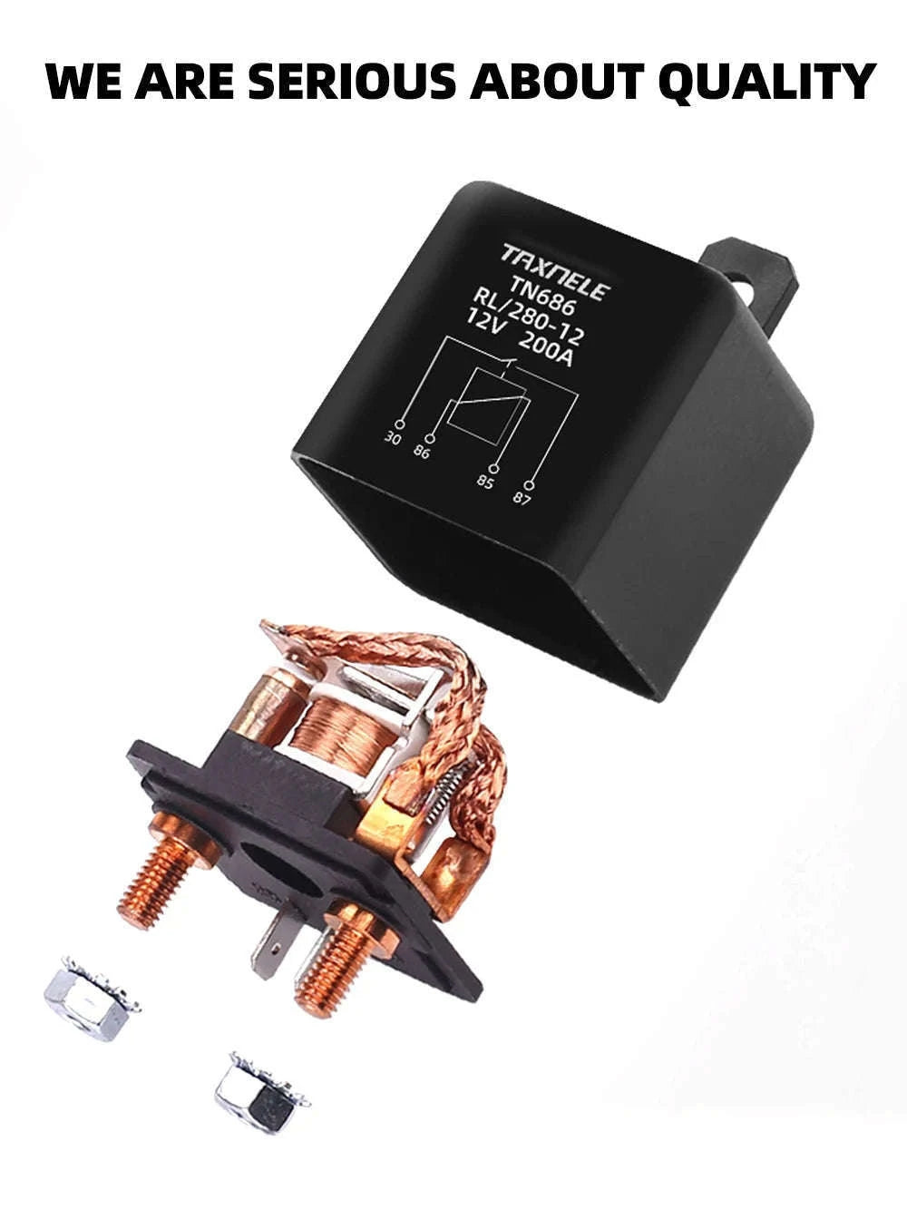 High Current Automotive Start Relay 100A–200A for Reliable Starting-24V / 200A