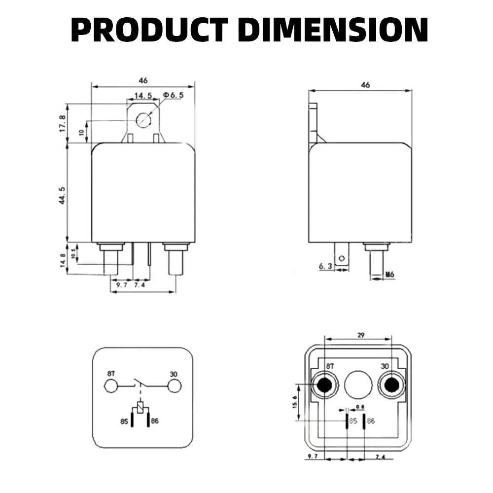 High Current Automotive Start Relay 100A–200A for Reliable Starting-24V / 200A