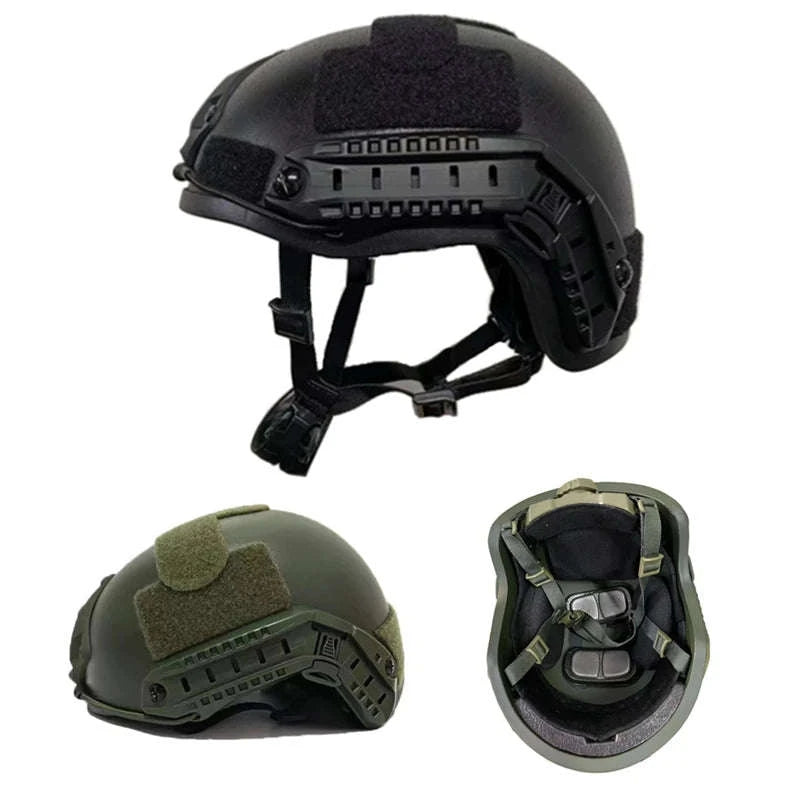 High Cut UHMWPE Ballistic Helmet-Green color