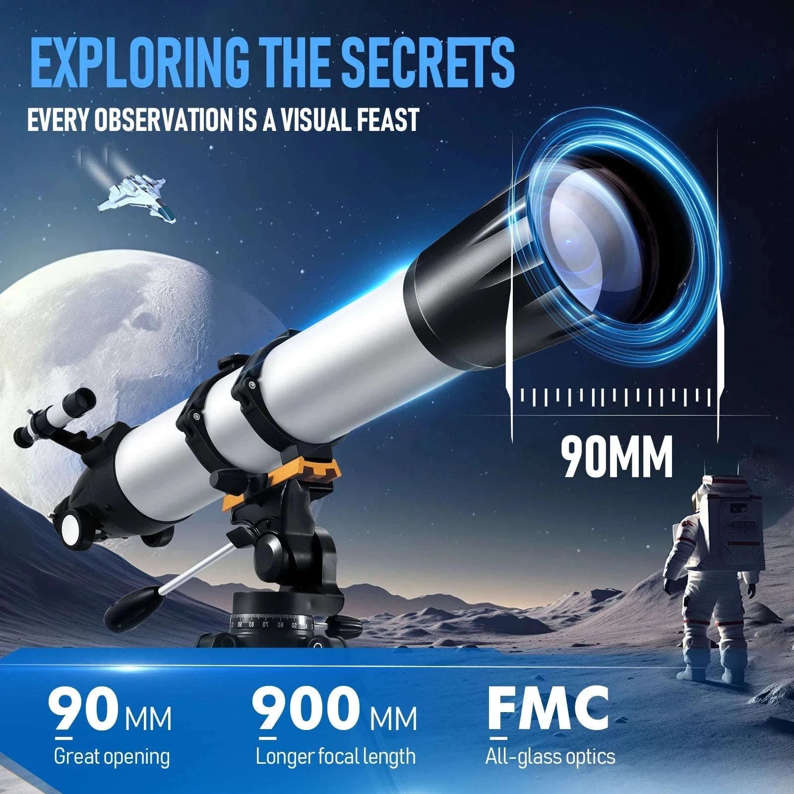 High-Definition Astronomical Telescope with Phone Mount-Telescope / GERMANY
