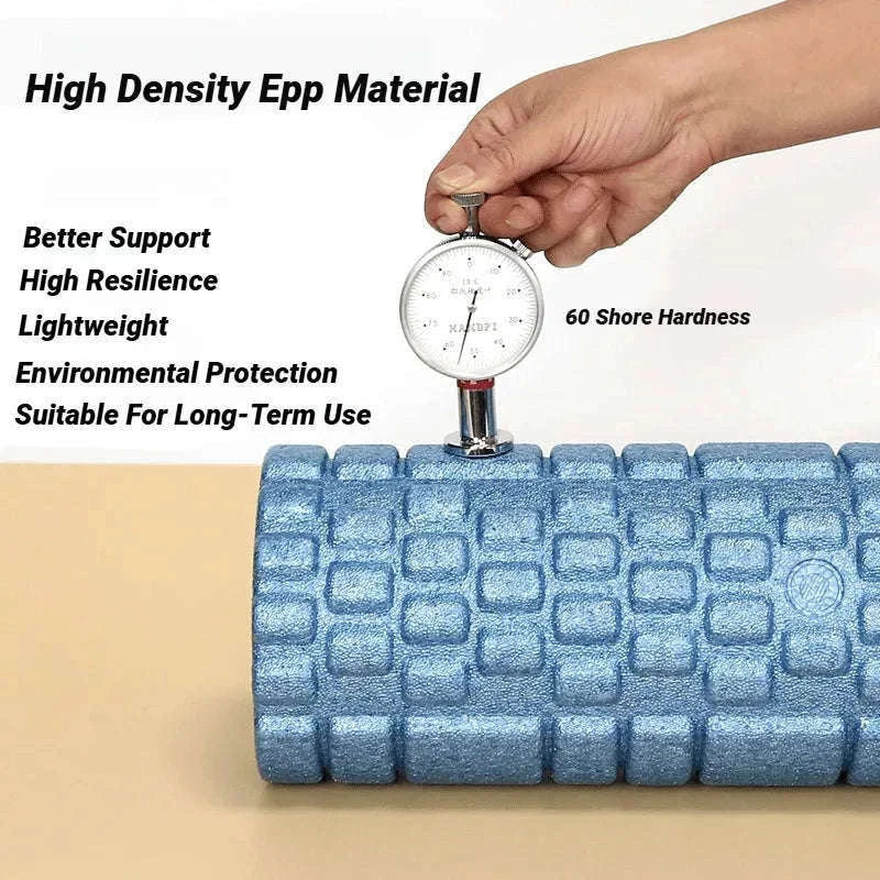 High-Density Foam Roller 33cm for Deep Muscle Relief & Recovery-Black (33x14cm)