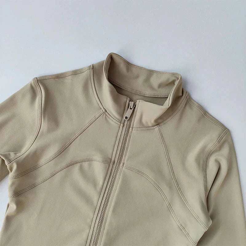 High-End Women's Yoga Jacket-M / beige
