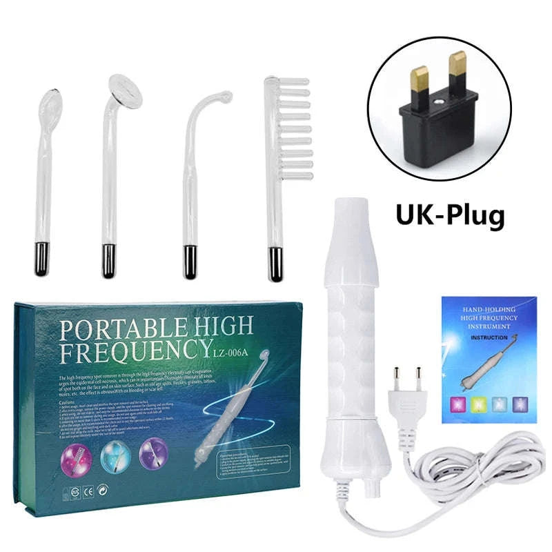 High Frequency Electrotherapy Facial Wand for Skin Rejuvenation-EU Plug