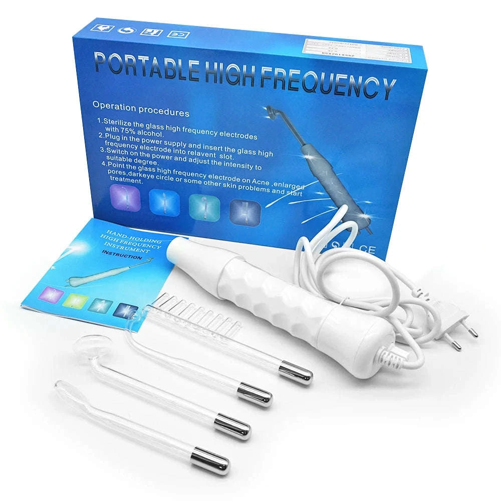 High Frequency Electrotherapy Facial Wand for Skin Rejuvenation-EU Plug