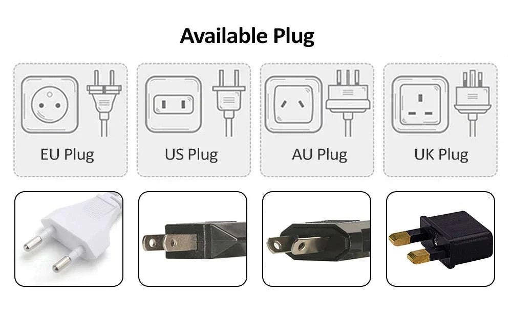High Frequency Electrotherapy Facial Wand for Skin Rejuvenation-EU Plug