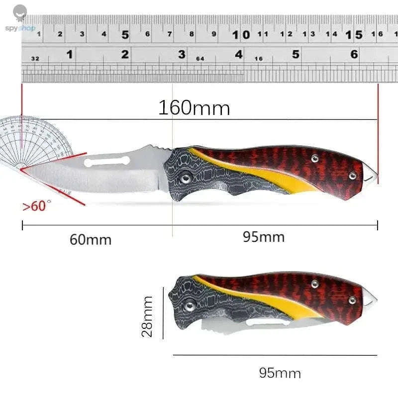 High Hardness Folding Pocket Knife for Everyday and Outdoor Use-3pc knife
