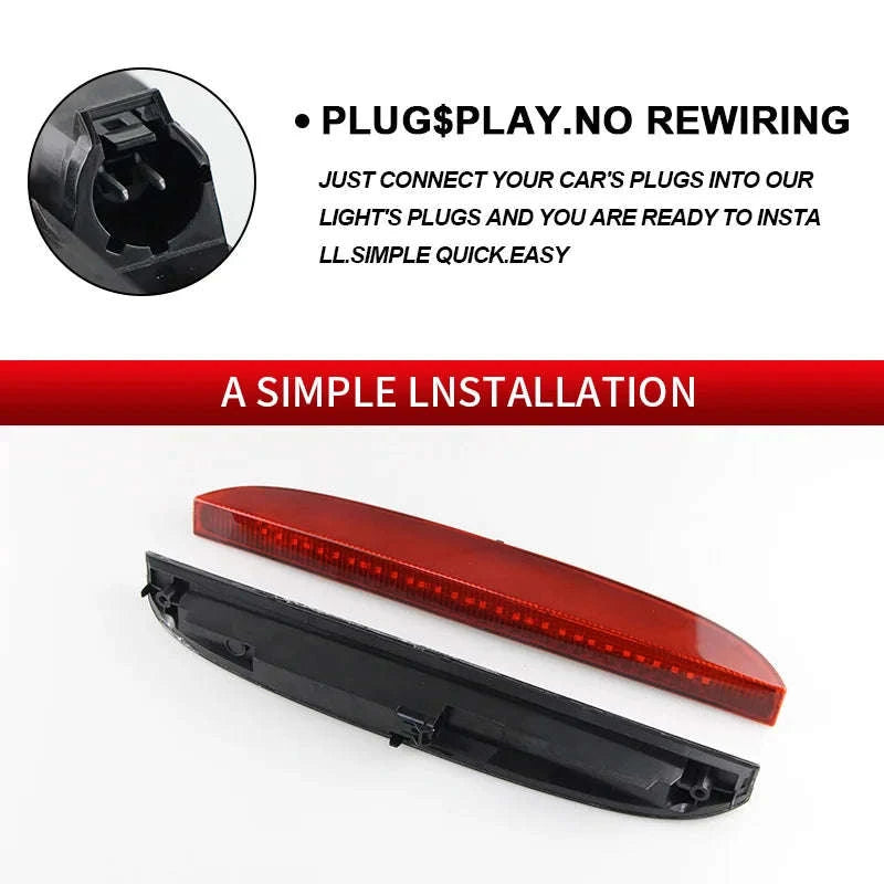 High Level Third Brake Light OEM 7700410753-1PC Black Lens