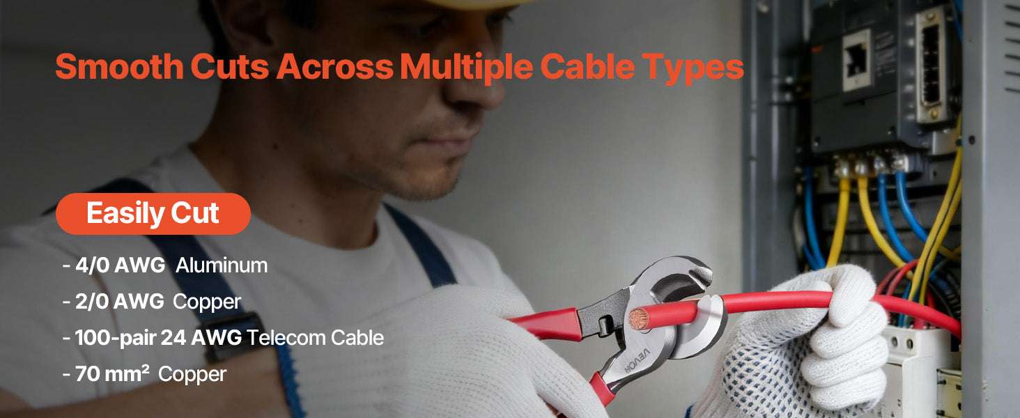 High Leverage Cable Cutter 9.25" Heavy Duty Wire Cutting Pliers-United States