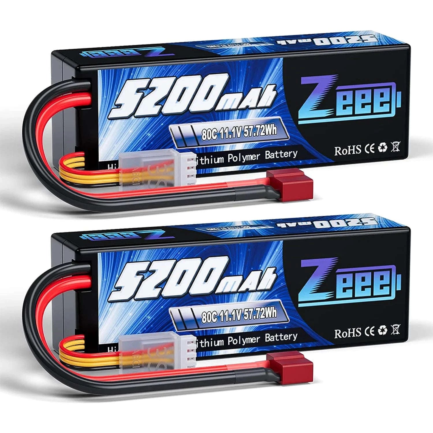 High‑Output 3S 5200mAh LiPo Battery Hardcase for RC Models-2pcs 3S 5200mah EC5 / GERMANY