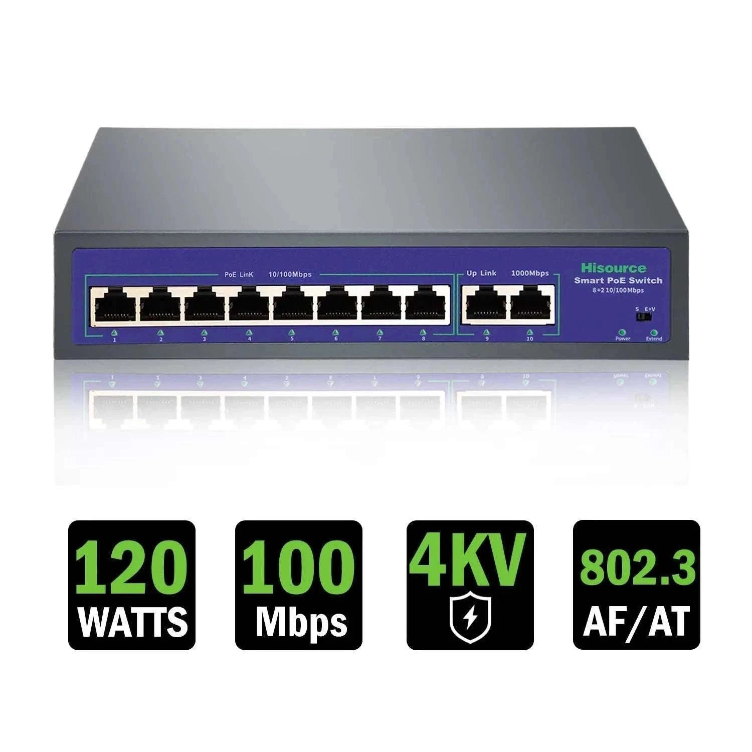 High-Power PoE Switch for IP Cameras-Hi-0920FBL-A