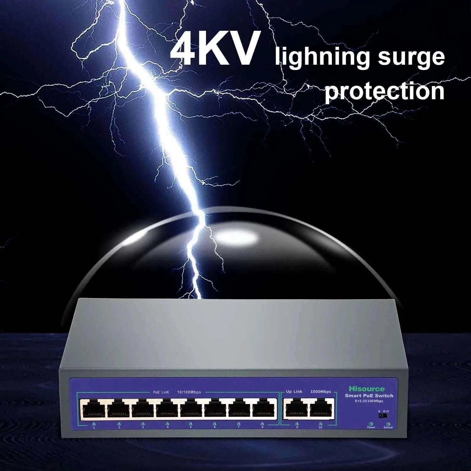 High-Power PoE Switch for IP Cameras-Hi-0920FBL-A