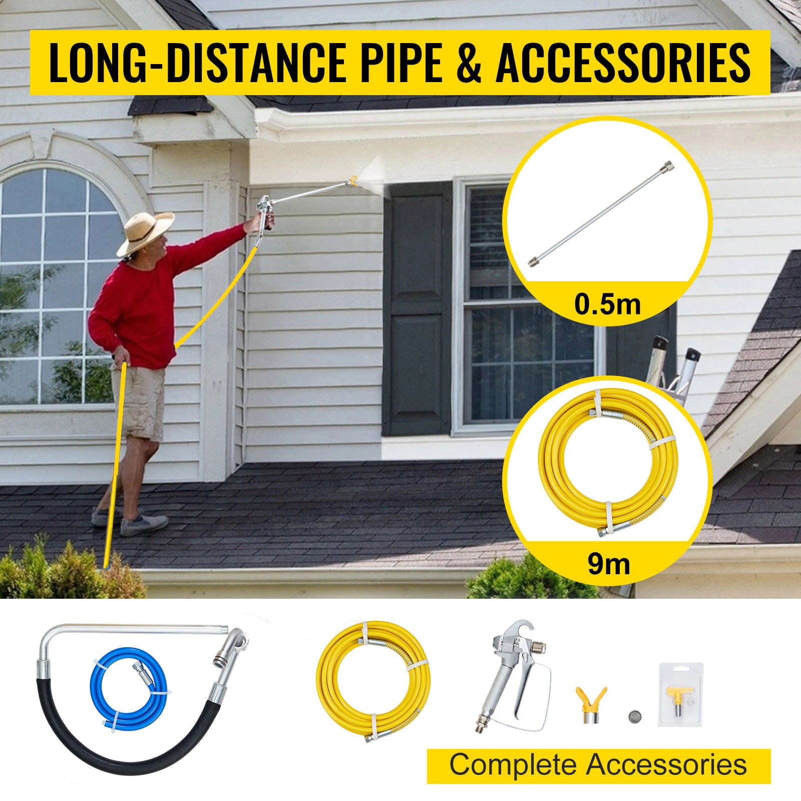 High‑Pressure Airless Wall Paint Spray Gun Machine-2200W / CZECH REPUBLIC