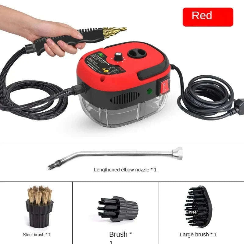 High Pressure Steam Cleaner for Chemical-Free Deep Cleaning-Red / 110 V